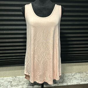 Emma’s Closet‎ Women’s Bubble Gum Pink Super Soft Scoop Neck Tank Top Large